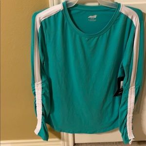 Avia ruched long sleeve tee